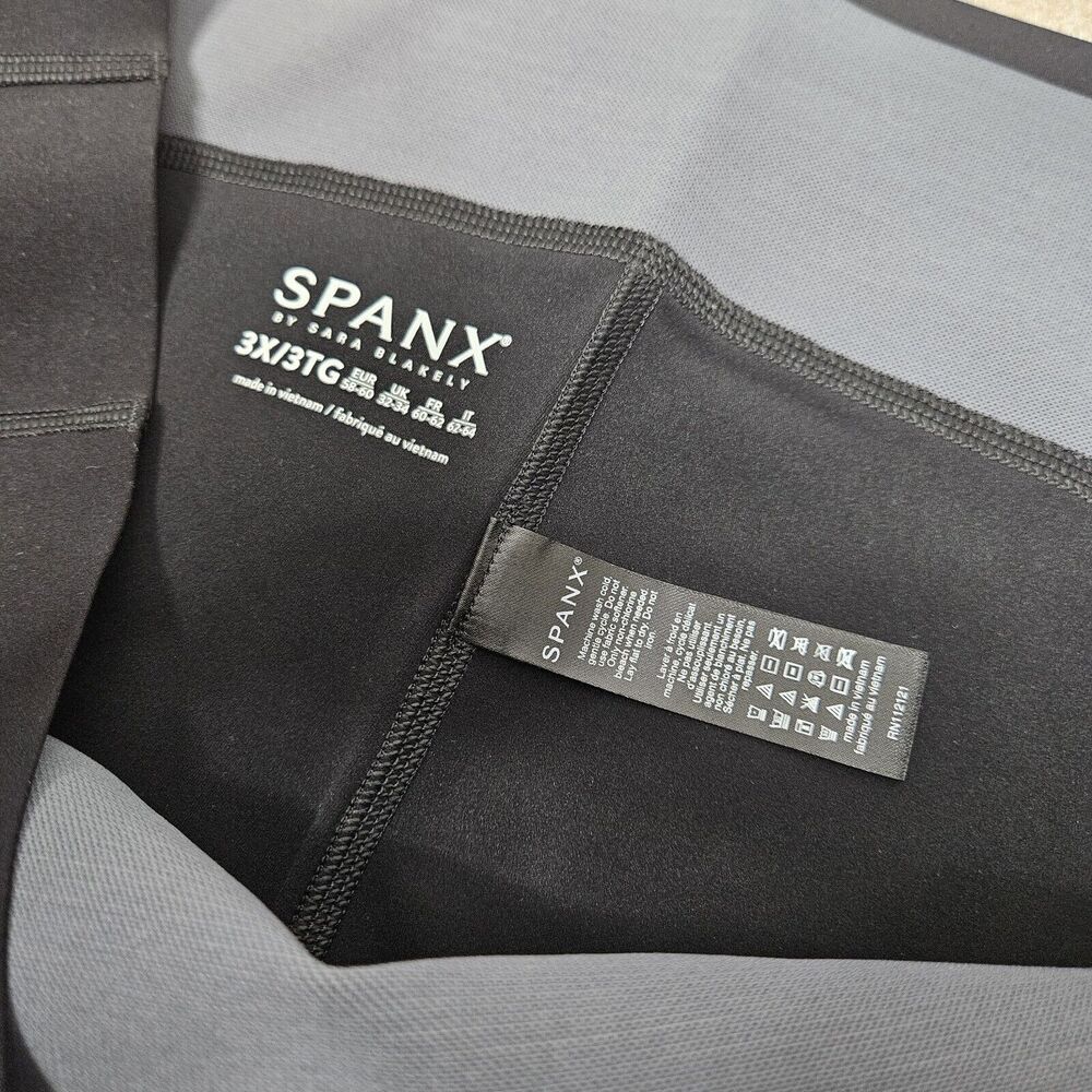 SPANX Black Cropped Icon Leggings Size 3X - Picture 3 of 7